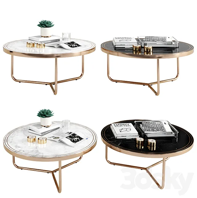 Coco Republic Hollywood Coffee Table 3DModel