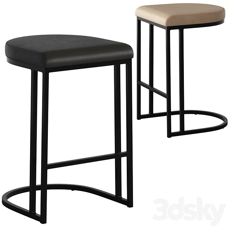 Coco Republic Julio Barstool 3D Model Free Download