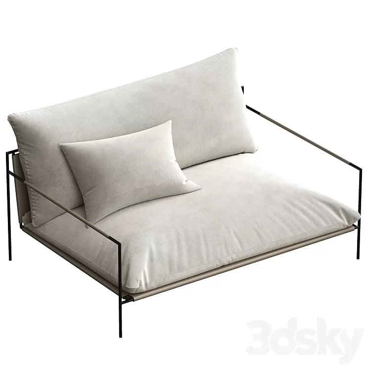 coco republic malmo outdoor lounge chair 3D Model coco republic malmo outdoor lounge chair 3D Model