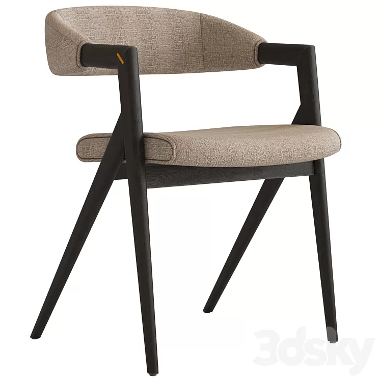 Coco Republic Paolo Dining Chair 3D Model Coco Republic Paolo Dining Chair 3D Model