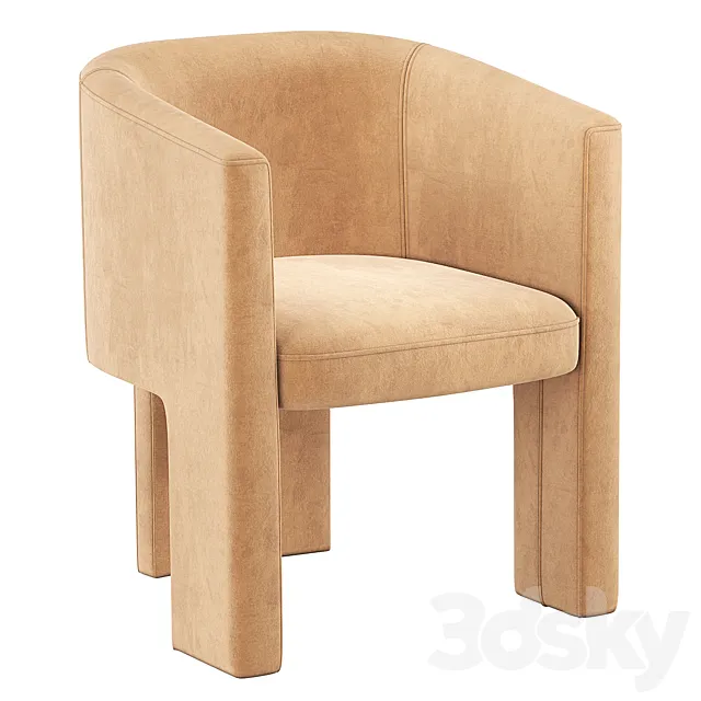 Coco Republic Phoenix Dining Chair 3D Model
