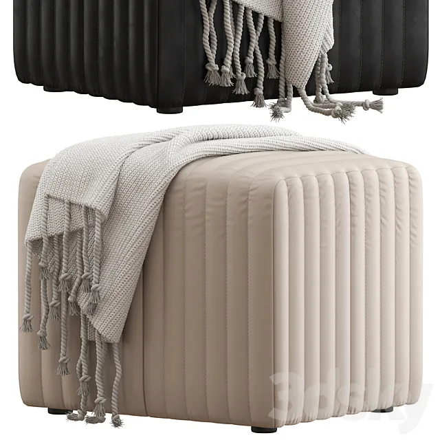 Coco Republic Rosetta Ottoman 3D Model