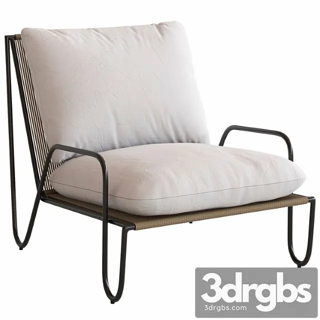 Coco Republic Shore Outdoor Lounge Chair 3D Model Download Coco Republic Shore Outdoor Lounge Chair 3D Model Download