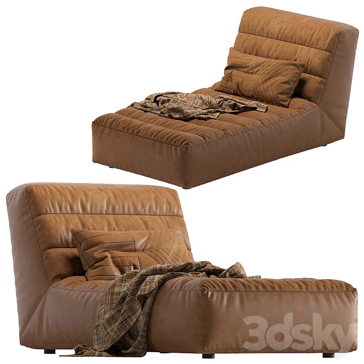 Coco Republic Timothy Oulton Shabby Chaise 3D Model Free Download