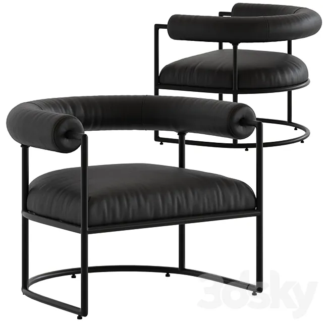 Coco Republic Verbier Chair 3D Model