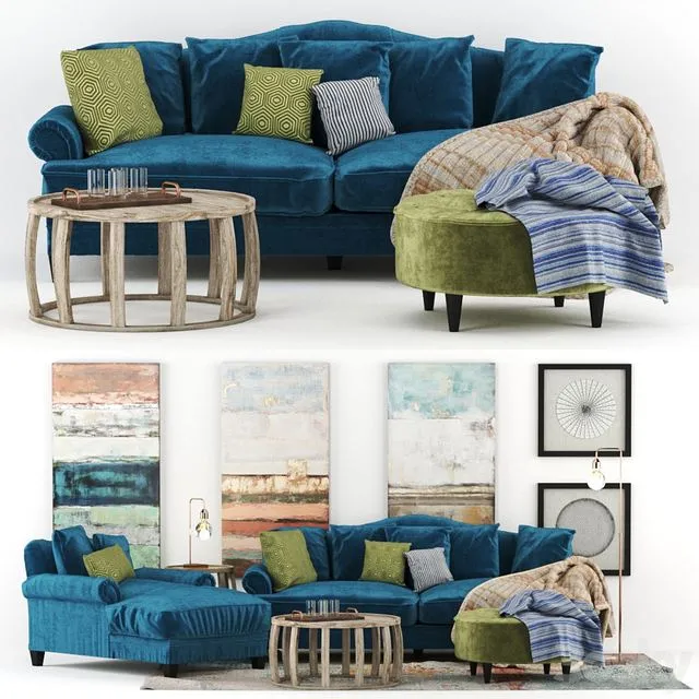 Coco Sofa & Daybed Ozdesign Furniture 3D Model Coco Sofa & Daybed Ozdesign Furniture 3D Model