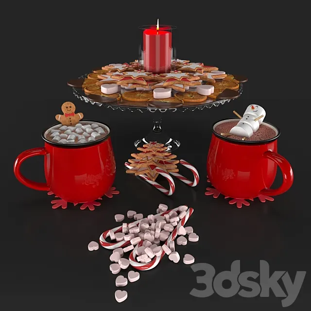 Cocoa set 3D Model