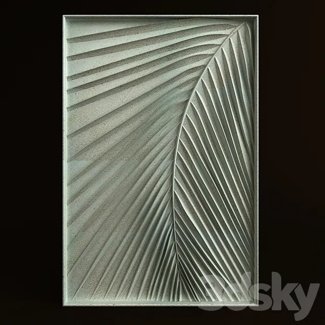 Coconut leaft ornament 001 3D Model Coconut leaft ornament 001 3D Model