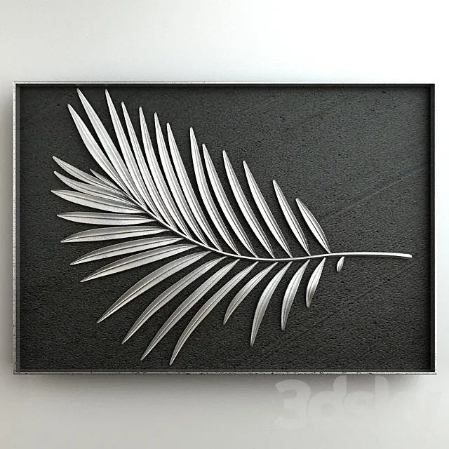 Coconut leaft ornament 03 3D Model Coconut leaft ornament 03 3D Model