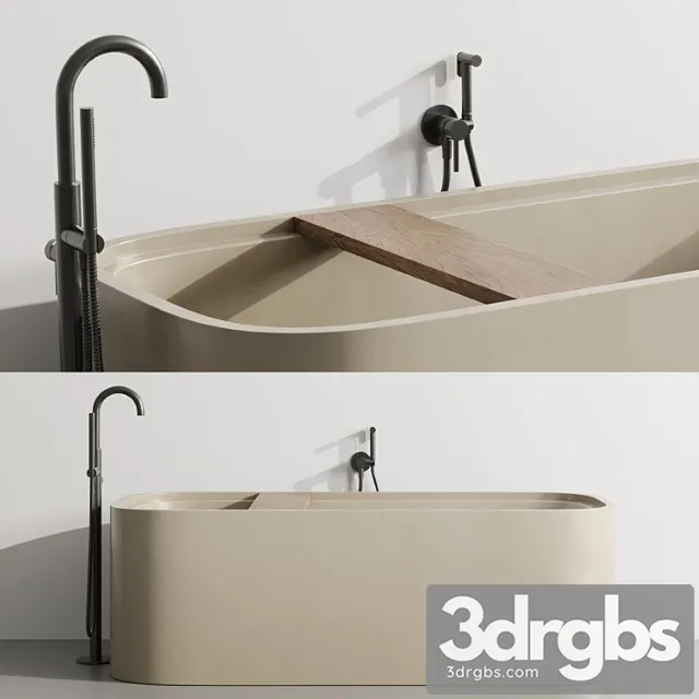 Cocoon Pb Bathtub by Fauset Omnires Y set 3D Model Download