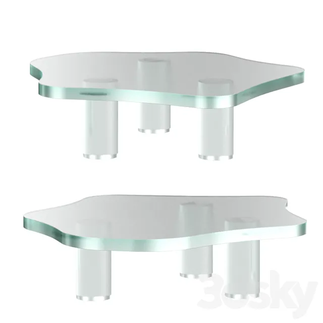 Coffe glass table 3DModel