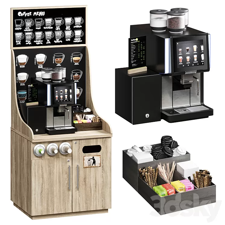 Coffe shop WMF 1500S + 3D Model