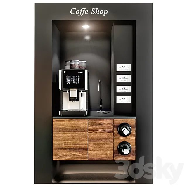 Coffe shop WMF 5000S 3D Model