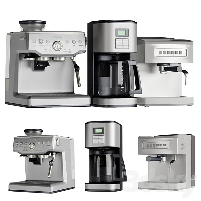 Coffee Appliance Set 3DModel Coffee Appliance Set 3DModel