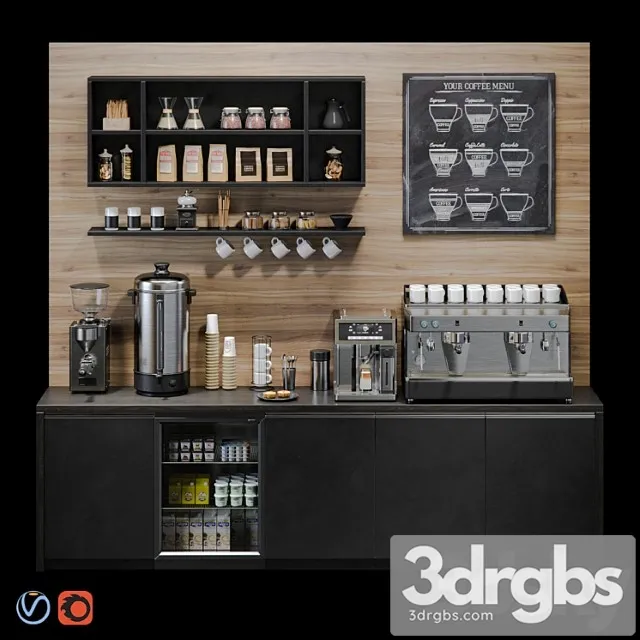 Coffee bar 2 3D Model Download