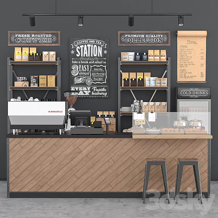 Coffee bar 3D Model