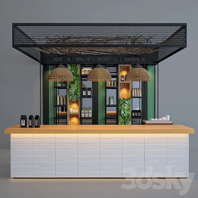 Coffee bar 3D Model