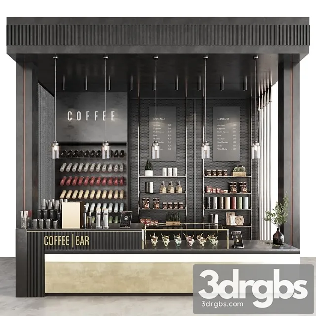 Coffee Bar 3D Model Download