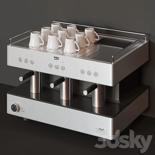 Coffee machine Beko BKK 2700 _ Arcelik K 3700 Telve Pro 3D Model Coffee machine Beko BKK 2700 _ Arcelik K 3700 Telve Pro 3D Model