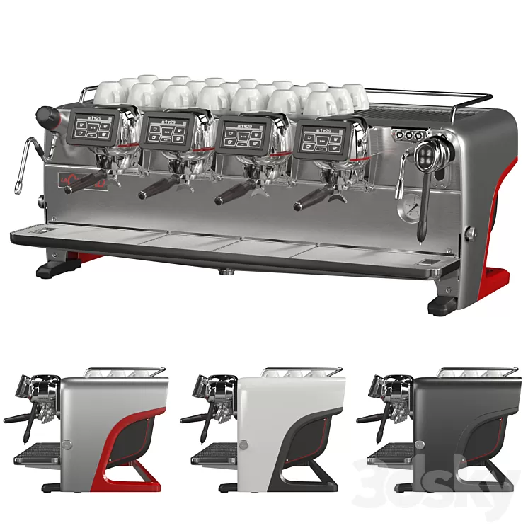 Coffee machine for coffee shop La Cimbali M200 3D Model Free Download