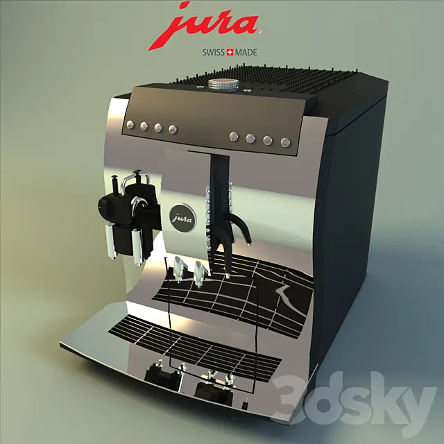 coffee machine Jura Impreza Z5 Rhodium Cristals 3DModel