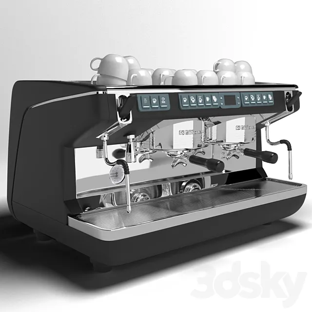 COFFEE MACHINE NUOVA SIMONELLI APPIA LIFE XT 2 GR V 3DModel COFFEE MACHINE NUOVA SIMONELLI APPIA LIFE XT 2 GR V 3DModel