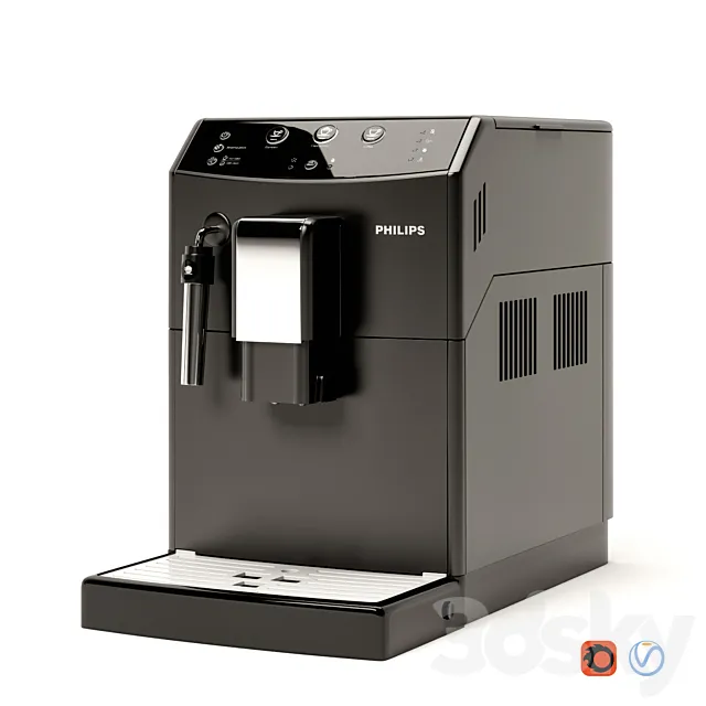 Coffee machine PHILIPS 3100 series HD8827 _ 09 3D Model