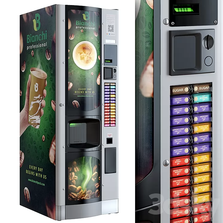 Coffee machine. Vending machine. Terminal. Bianchi 3D Model