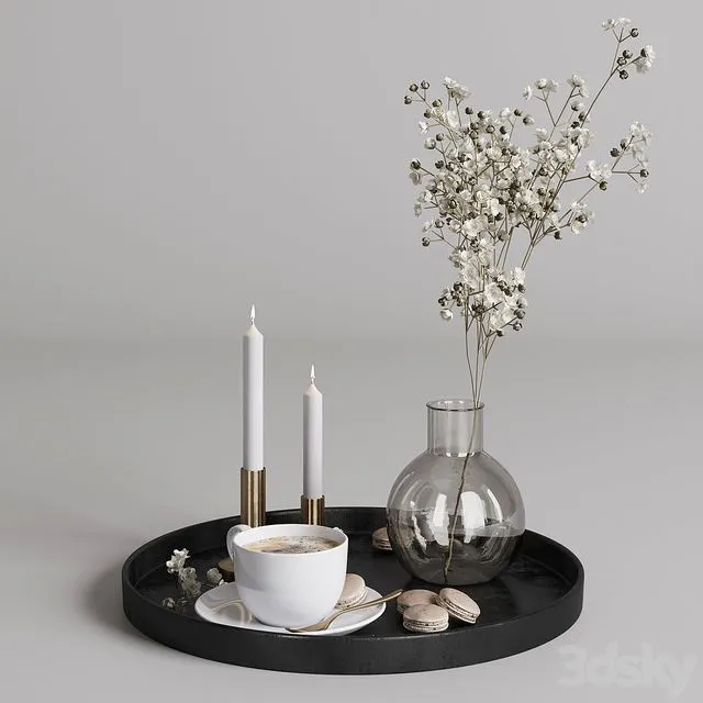 Coffee set 02 3D Model