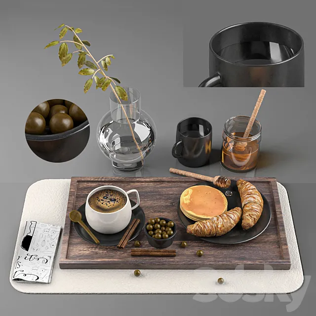 coffee set 1 3DModel