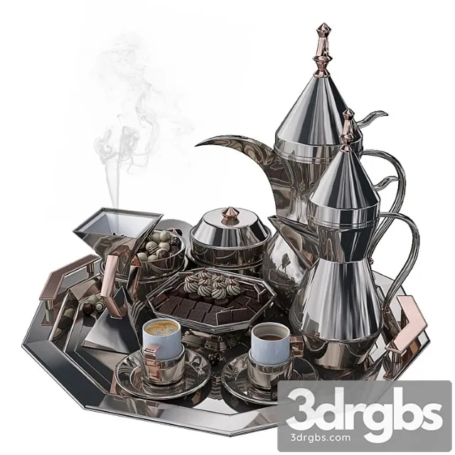 Coffee set 3D Model Download