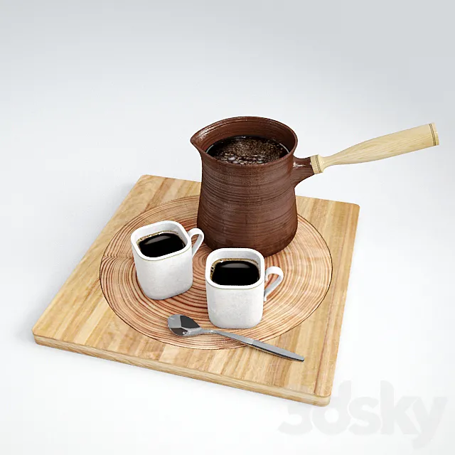 Coffee set 3DModel Coffee set 3DModel
