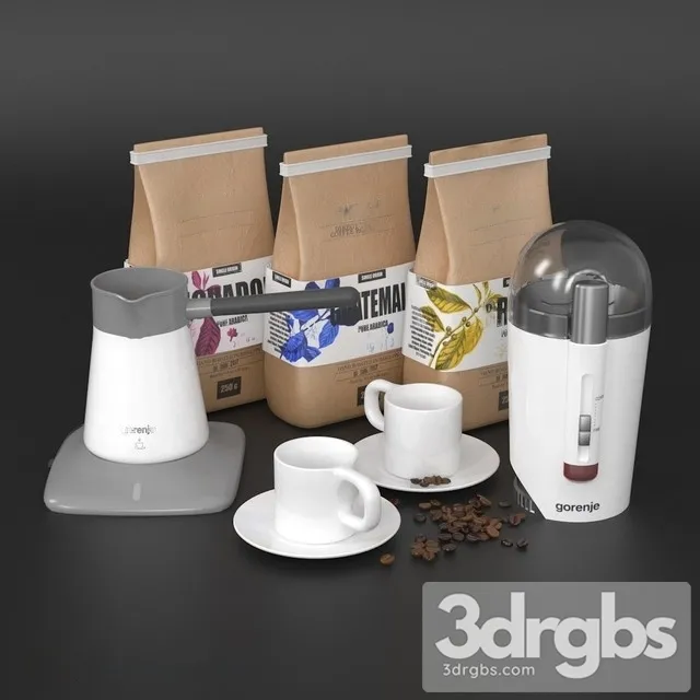 Coffee Set Gorenje 3D Model Download