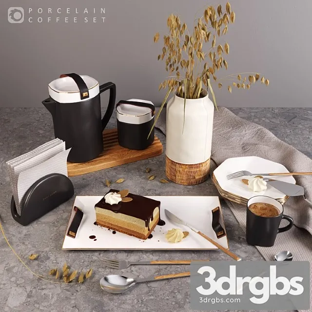 Coffee set Zara Home 3D Model Download