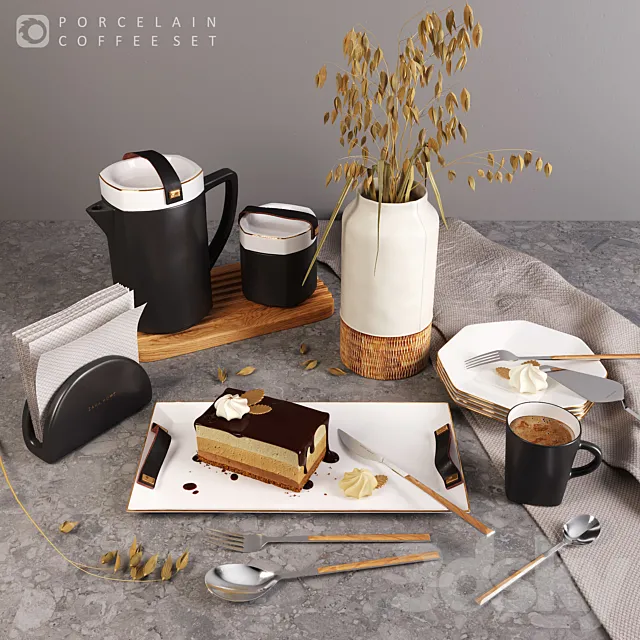 Coffee set_zara_home 3D Model
