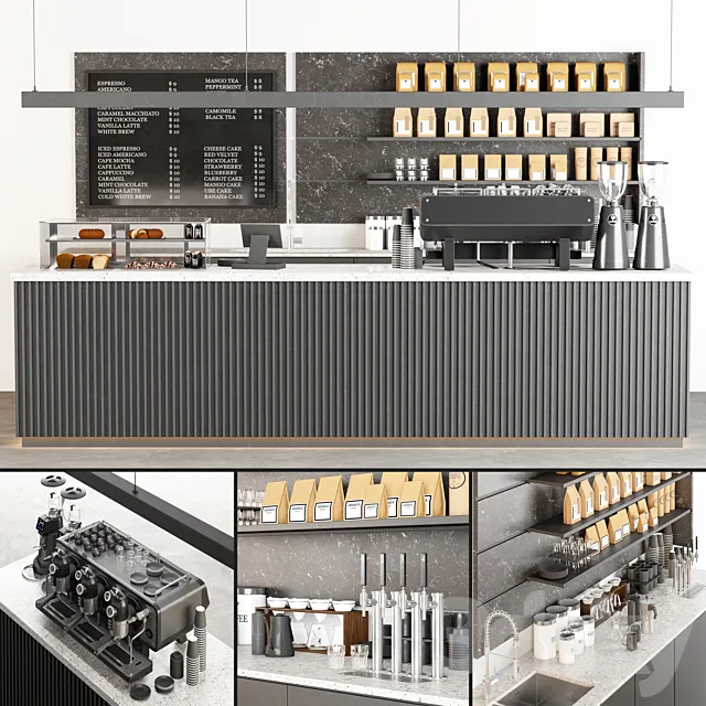 coffee shop 03 3D Model