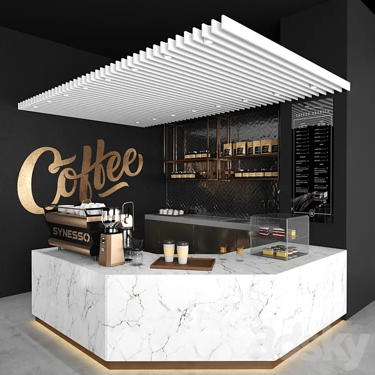 Coffee shop 03 3D Model