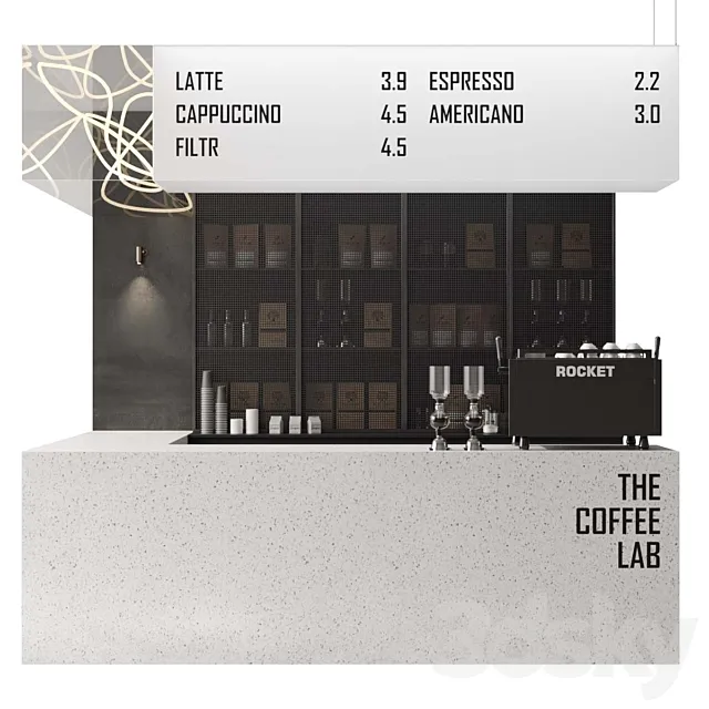 Coffee shop 2 3D Model