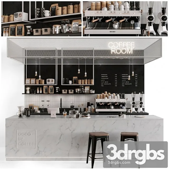 Coffee shop 3D Model Download