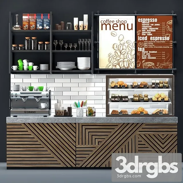Coffee shop 6 3D Model Download
