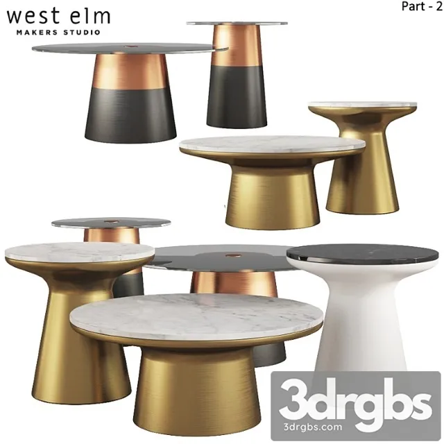 Coffee & side tables west elm Part-02 2 3D Model Download