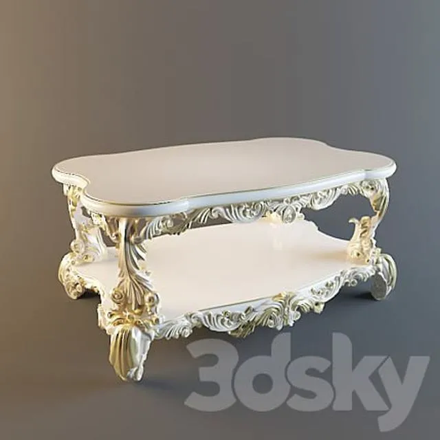 Coffee table 002 3D Model