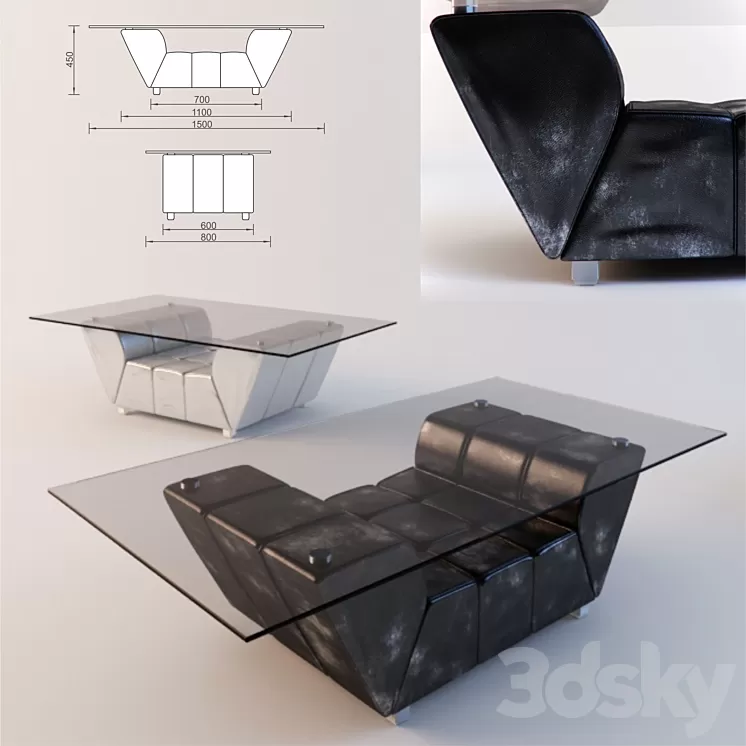 coffee table 3D Model coffee table 3D Model