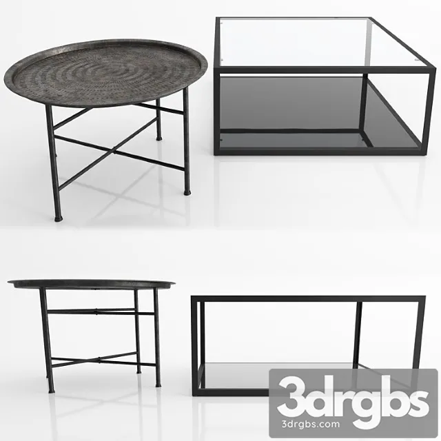 Coffee Table Adaline Laforma Greenhill La Forma 3D Model Download