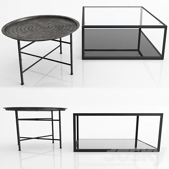 Coffee table ADALINE LaForma Greenhill La Forma 3D Model Coffee table ADALINE LaForma Greenhill La Forma 3D Model