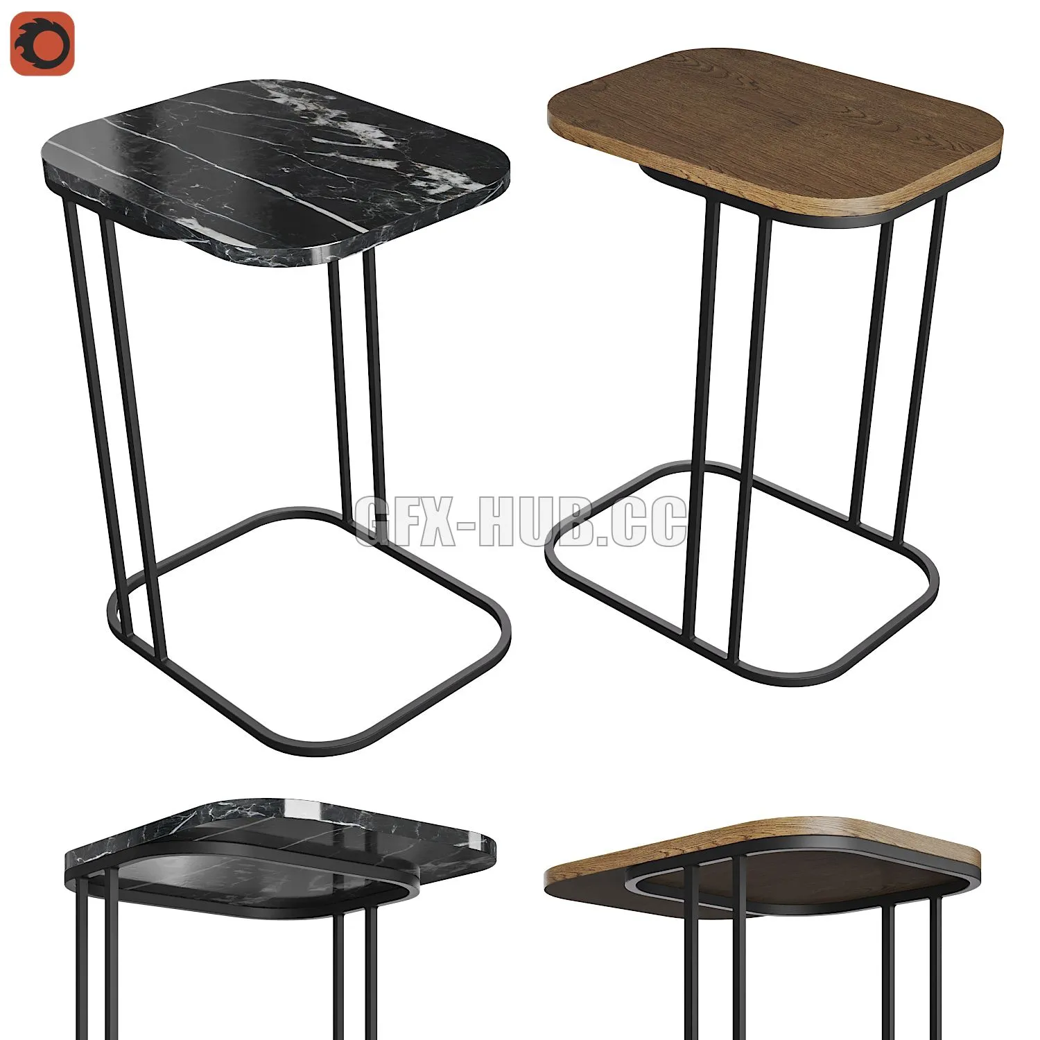 Coffee table add-on Trebor AM.PM 3D Model