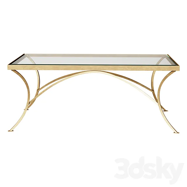Coffee table Alayna Gold Coffee Table coffee table 3D Model