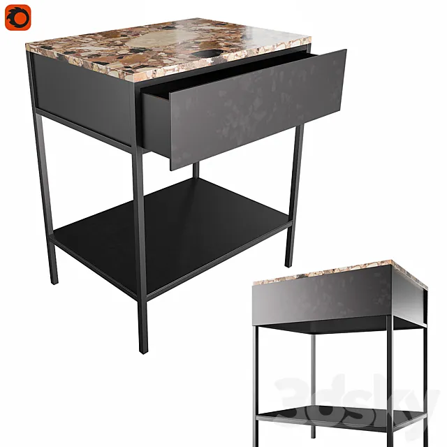 Coffee table Ambrette Am.Pm 3D Model Coffee table Ambrette Am.Pm 3D Model