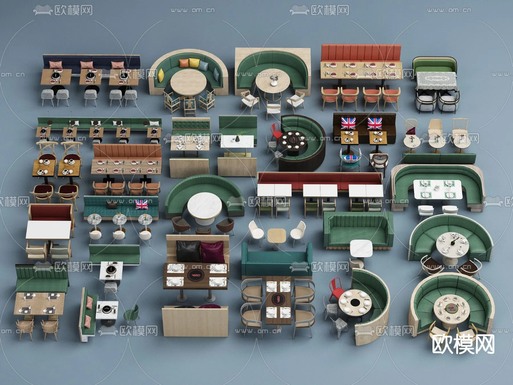 Coffee Table and Armchair Sets – 3D Models – Cafe Interior 3D Scenes – 013 – VRAY Render Coffee Table and Armchair Sets – 3D Models – Cafe Interior 3D Scenes – 013 – VRAY Render