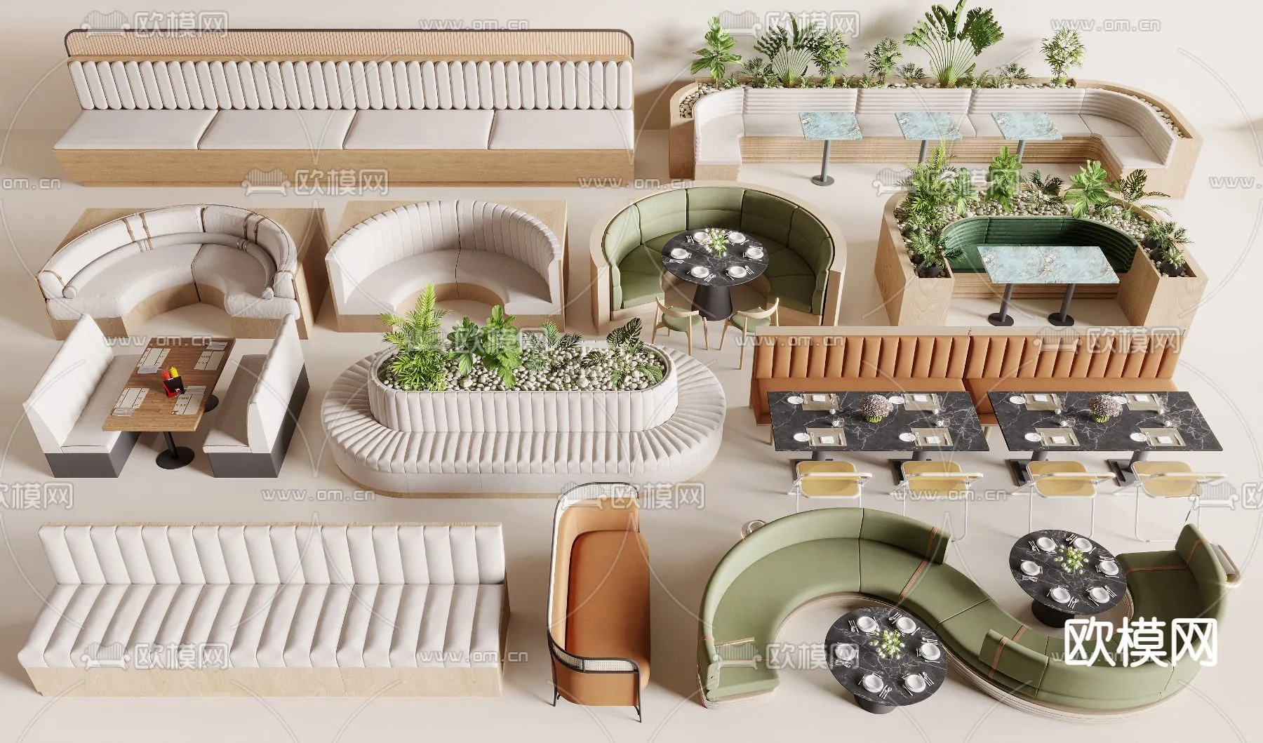 Coffee Table and Armchair Sets – 3D Models – Cafe Interior 3D Scenes – 020 – VRAY Render Coffee Table and Armchair Sets – 3D Models – Cafe Interior 3D Scenes – 020 – VRAY Render